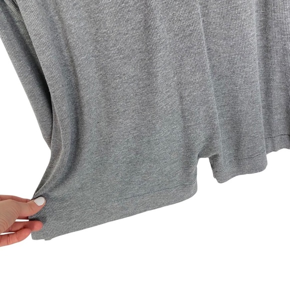 Skims Soft Lounge Button Up Henley Onesie Womens Plus Size 3X Heathered Grey LS - Picture 8 of 16